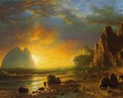 阿尔伯特 比尔施塔特 : Sunset on the Coast